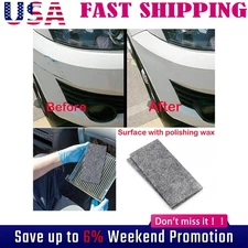 Car Scratch Eraser Remover Magic Polish Nano Cloth Paint Scuffs Surface Oqclltlc