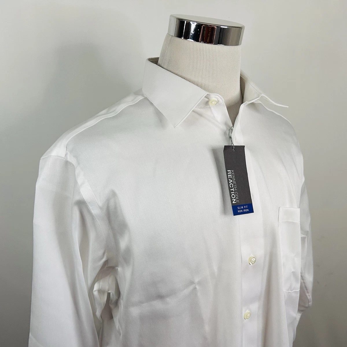 kenneth cole reaction slim fit white dress shirt Kenneth Cole main image 1