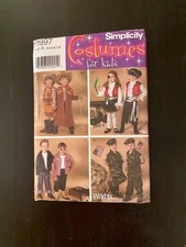 Simplicity 3997 Costumes kids 3 4 5 6 7 8 Cow boy girl pirate 50s rock Army