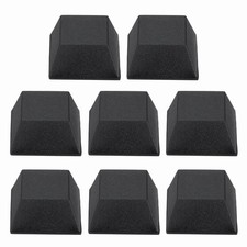 Rubber Speaker Isolation Feet,0.79" Black Anti-Vibration Base Pad, Pack of 8