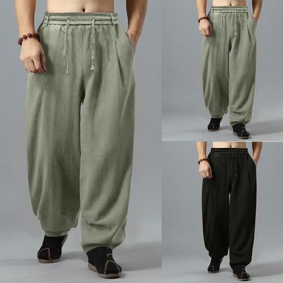Hose mit weitem Bein Haremshose bequeme Passform Oversize-Design 75% Polyester