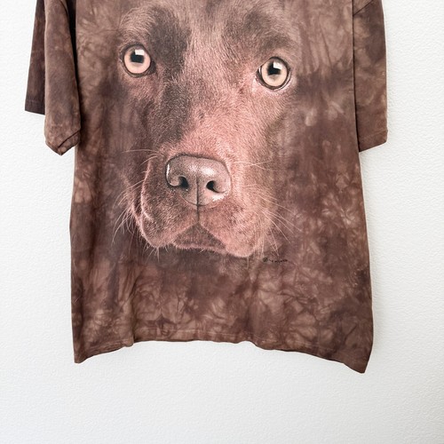 Camiseta gráfica manga corta The Mountain talla XL marrón chocolate laboratorio perro - Imagen 5 de 9