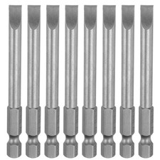 8pcs SL6.0 Slotted Screwdriver Bits 3" Long Magnetic Head Screw Driver Drill Bit