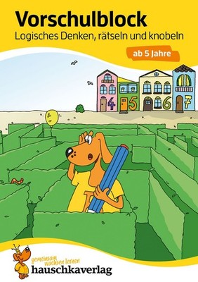 Vorschulblock ab 5 Jahre für Junge und Mädchen - Logisches Denken, rätseln un...