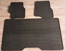 Ford F-150 Black Rubberized, Floor Mats Front  Back Gently Used 