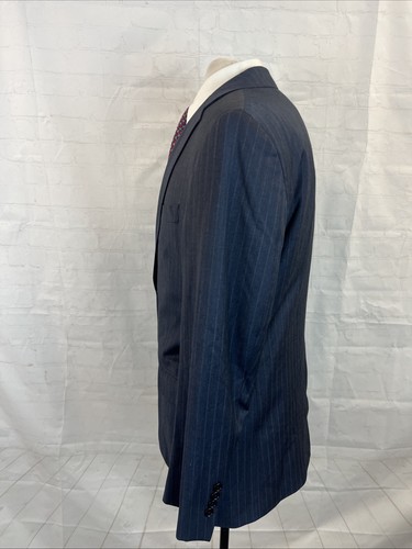 REGENT Brooks Brothers Men's Gray Blue Striped Wool Blend Suit 42R 36X29 $1,395 - Picture 4 of 16