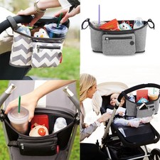 Baby Stroller Storage Bag Storage Pocket Hanging Bag Mummy Bag Bottle Cup Holder