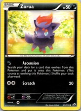 Zorua Common Legendary Treasures 89/113 LP on eBay