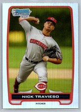 2012 Bowman Draft #BDPP7 Nick Travieso Chrome Draft Picks Refractors