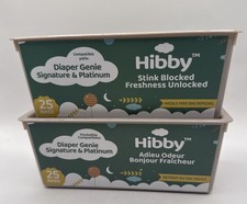 Hibby 50 Bag Refill Compatible Diaper Genie Signature Platinum