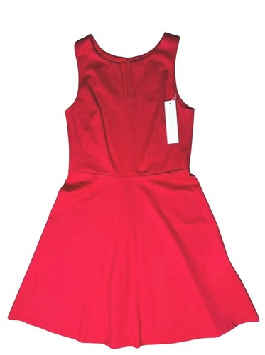 Vestido Ponte Amanda Uprichard Rojo Shosha Cuello Dividido y Cierre de Cremallera Trasera Mediano - Imagen 16 de 16