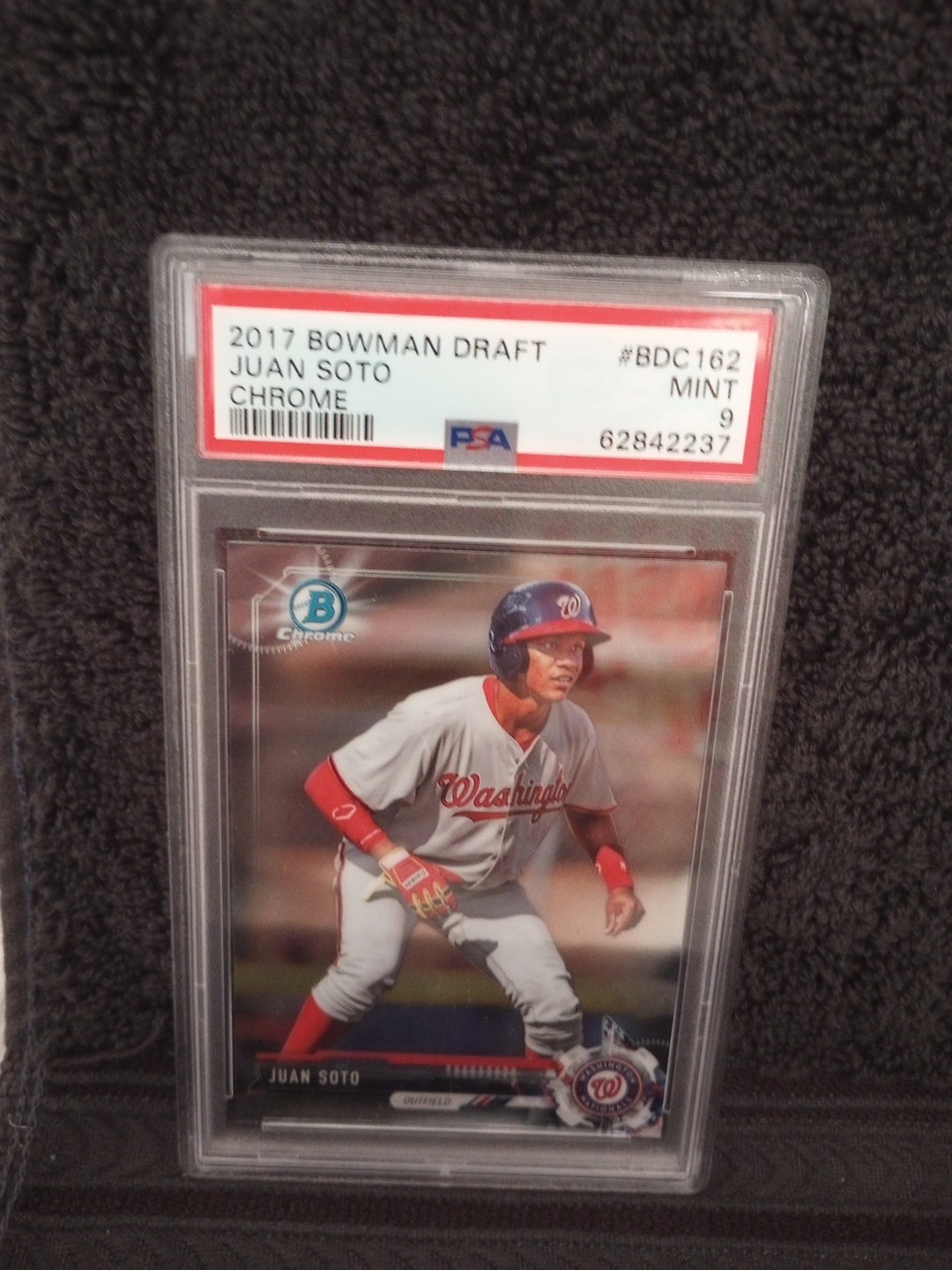 2017 JUAN SOTO BOWMAN DRAFT CHROME #BDC-162 RC PSA 9 MINT!!