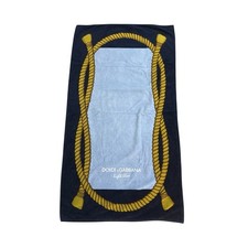 Dolce & Gabbana Light Blue Logo Beach Towel N...