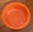 Vintage HLC Fiesta USA Orange Red Serving Bowl Dish 8.5 Inch