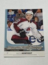 2017-18 Upper Deck YOUNG GUNS Alex Kerfoot RC Colorado Avalanche #209