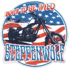 Patch - C&D Visionary - Steppenwolf Wild USA Flag 3.5"x3.5" Iron-On Embroidered