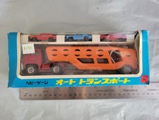 Tin Toy Car Kokyu Shokai Auto Transporter W/BOX F/S FEDEX NOS