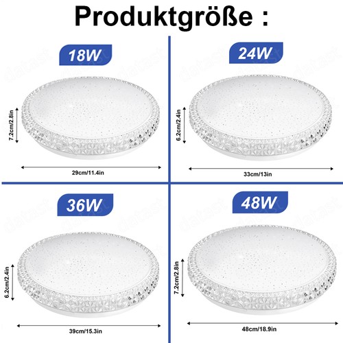 Lámpara de techo LED Lámpara de techo Salón Baño Lámpara Cocina Pasillo Lámpara IP44 - Imagen 4 de 44