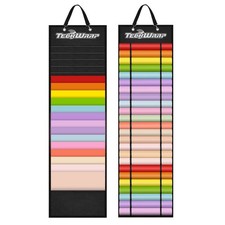 Vinyl Roll Holder Storage Organizer Black Double Sided Wall Mount 44 Slot