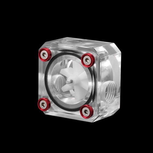 G1/4 Threaded Computer Water Cooling System Meter Indicator Acrylic Repl CB - Afbeelding 2 van 9