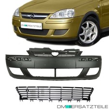 Set  Opel Corsa C Combo Stoßstange vorne Bj 03-06 +Gitter lackierfähig für SRA g