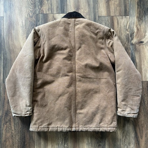 Vintage Boys Carhartt Arctic Jacket, Brown, Chore Jacket, Workwear, Size L 10/12 - Picture 2 of 15