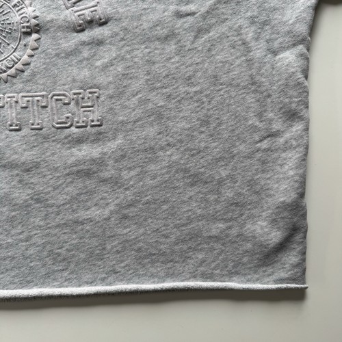 Abercrombie & Fitch Cropped Relaxed Sweatshirt Womens XL Gray Logo College - Picture 5 of 13