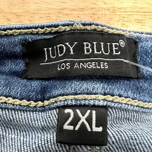 Judy Blue Womens Cut Off Jean Shorts Distressed Size 2XL - Picture 8 of 9