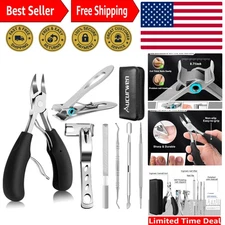 360° Rotating Toenail Clippers for Seniors: Precision and Comfort in 7 Pcs