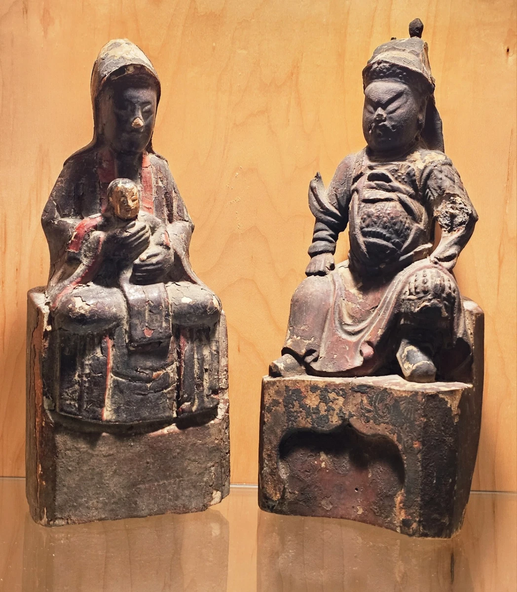 中国木制古董雕像和雕像| eBay