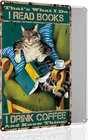 Vintage Black Cat Wall Tin Metal Signs Home Décor 8x12, That's What I Do I Readi