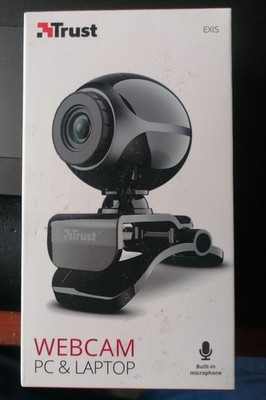 Trust Exis Webcam 300K mit Mikrofon USB Webkamera 480p Camera USB Schwarz,OVP