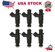 6x Fuel Injector For Buick Allure 3.6L V6 2005-08 LaCrosse Cadillac CTS 2004-06
