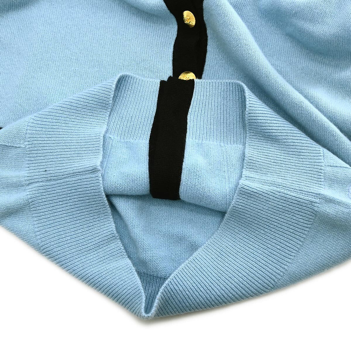 Chanel Cardigan Blue #38 181751 | eBay