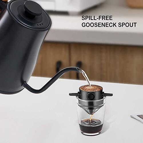 Electric Kettle Gooseneck Kettle, 1.2L Water Kettle, BPA-Free, Pour Over Tea ... - Picture 2 of 8