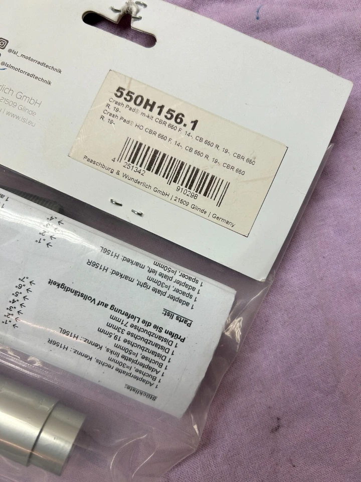 Crash-Pad Kit LSL 550H1561 Honda CBR 650 F 2014, R 2019 R-296 - Bild 3 von 3