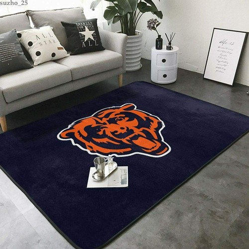 Chicago Bears Soft Rugs Floor Mat Carpet Living Room Bedroom Anti-Skid Area Rugs - Picture 13 of 25