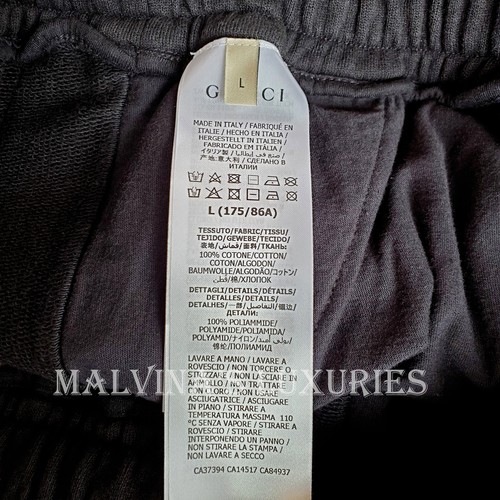 GUCCI PANTS MENS JOGGING THE NORTH FACE x TRACK TROUSERS WEB DETAIL $1200 sz L - Picture 11 of 15