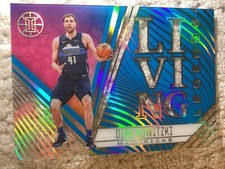 2020-21 Panini Illusions Living Legends Sapphire Dirk Nowitzki #1 HOF Mavericks