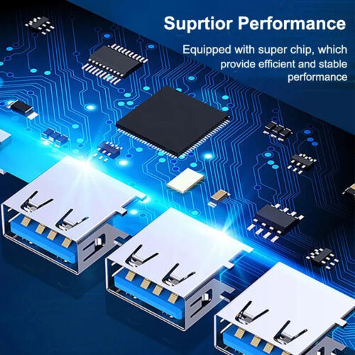 USB C HUB 3.0 Type C 4-Port Multi-Splitter OTG Adapter For Laptop Mac PC Android - Picture 9 of 12