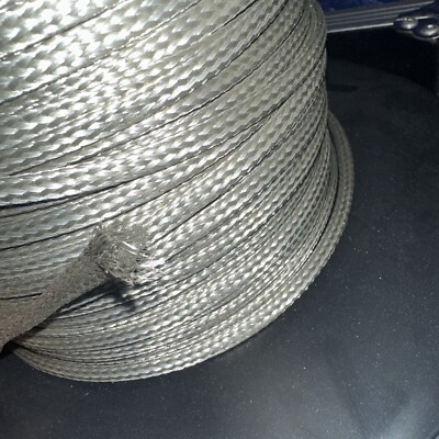 Flat Braided Tinned Copper Wire 1/4'' Wide Ground Strap USA, Each 25 Feet