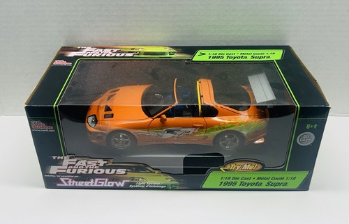 Fast & Furious Toyota Supra (Paul Walker) ERTL Racing Champions 1:18 Street Glow - Picture 3 of 6