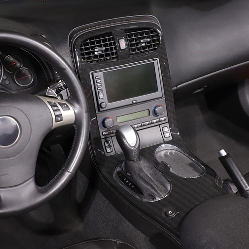Cubierta interior de consola central de fibra de carbono ABS para Corvette C6 2005-13 EE. UU. - Imagen 20 de 24