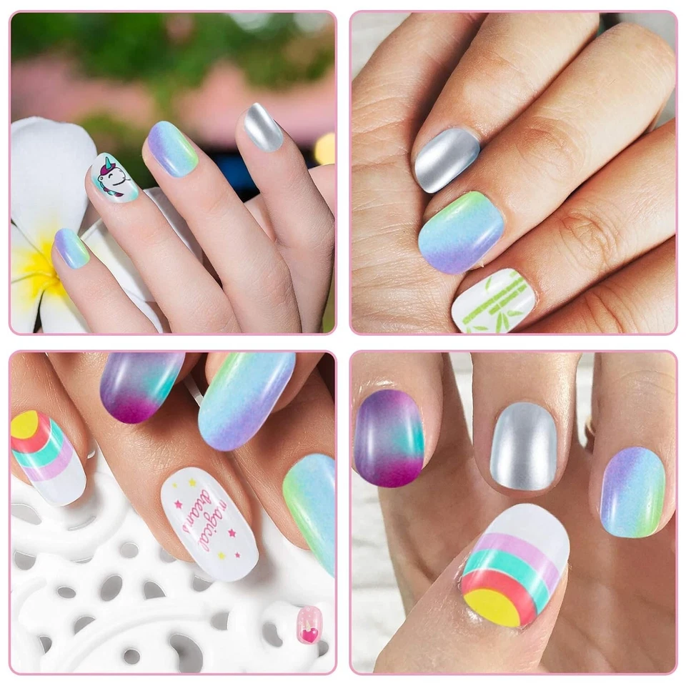 120 Stück Nägel Zum Aufkleben Für Kinder, Selbstklebende Künstliche Fingernägel - Bild 4 von 4