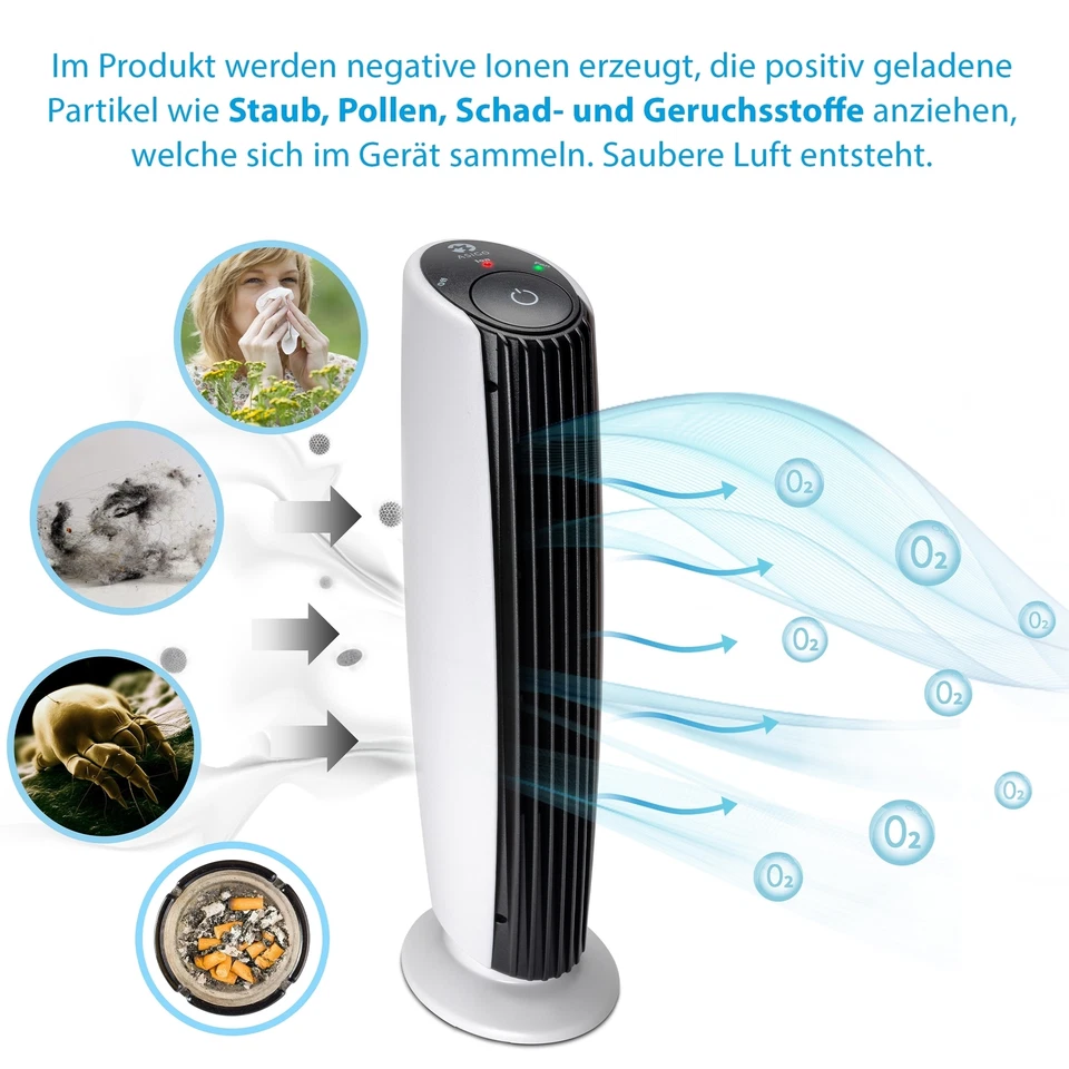 Luftreiniger Asigo Luftionisierer für Innenräume Ionisator Lufterfrischer - Bild 4 von 4