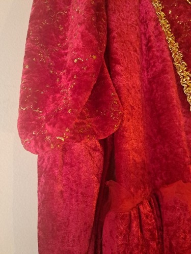 Rubies Ladies Costume Fancy Red/Gold Halloween Long Dress See Measurements - Picture 5 of 14