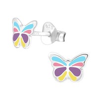 Schmetterling Kinder Ohrringe 925 Silber MäDchen Ohrstecker Schmuck Geschenk