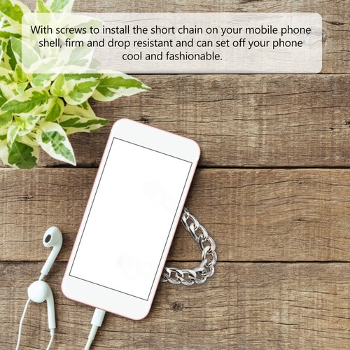 4 Pcs Mobile Phone Pendant Short Chain Buckle Lanyard Cell Charm Strap - Zdjęcie 4 z 12