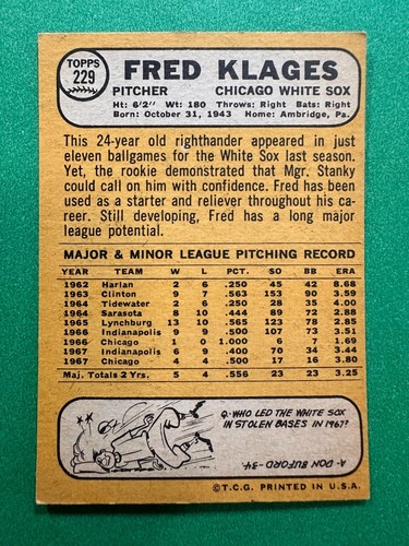 1968 Topps Complete Your Set 1-533 VG to Near Mint Free Shipping - Picture 43 of 81