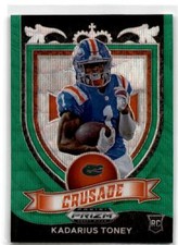2021 Prizm Draft Picks #176 Kadarius Toney Green Wave Florida Gators